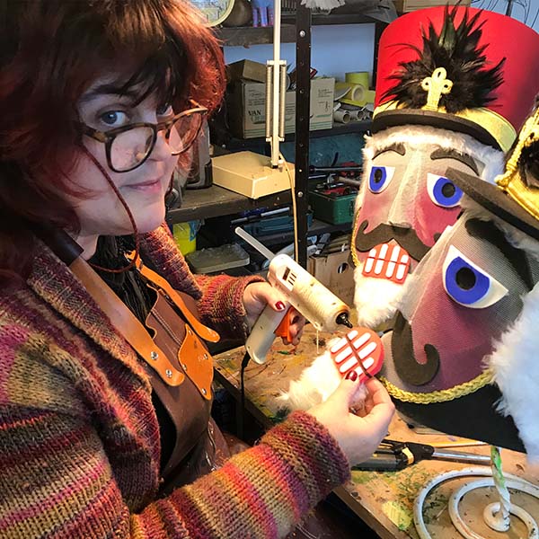 custom mask maker for ballet Bev Tentacle Studio